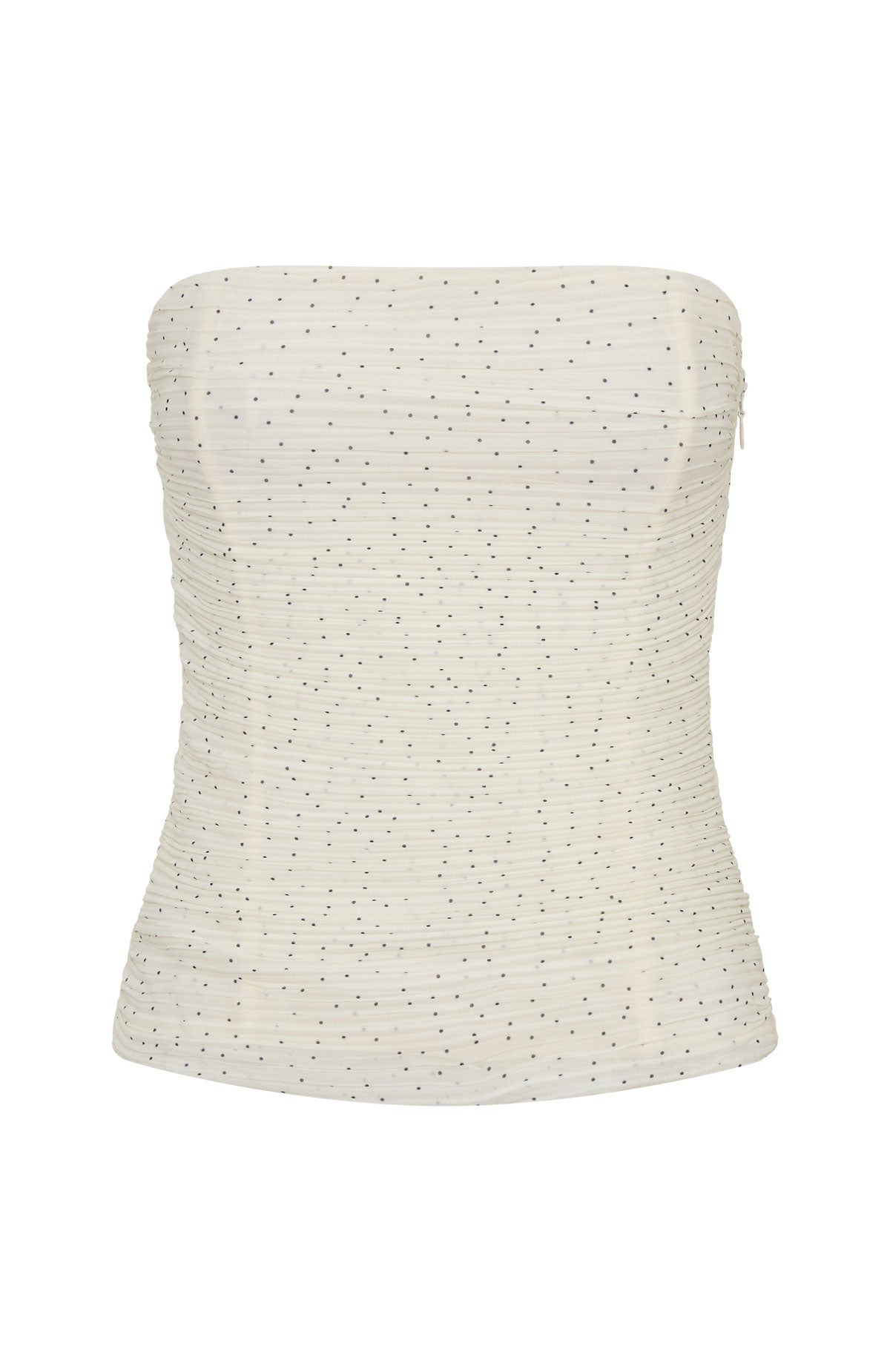 Camp Crush Strapless Bustier Cream/Black Polka Dot