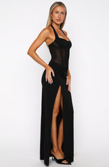 Champagne Promises Maxi Dress Black