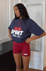 Club 14 Peyton Bike Shorts Burgundy