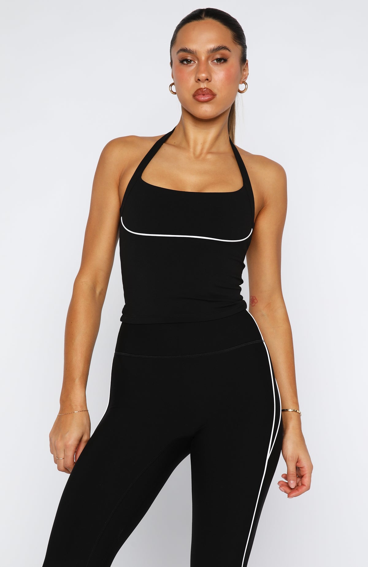 Conquer Active Tank Black/White