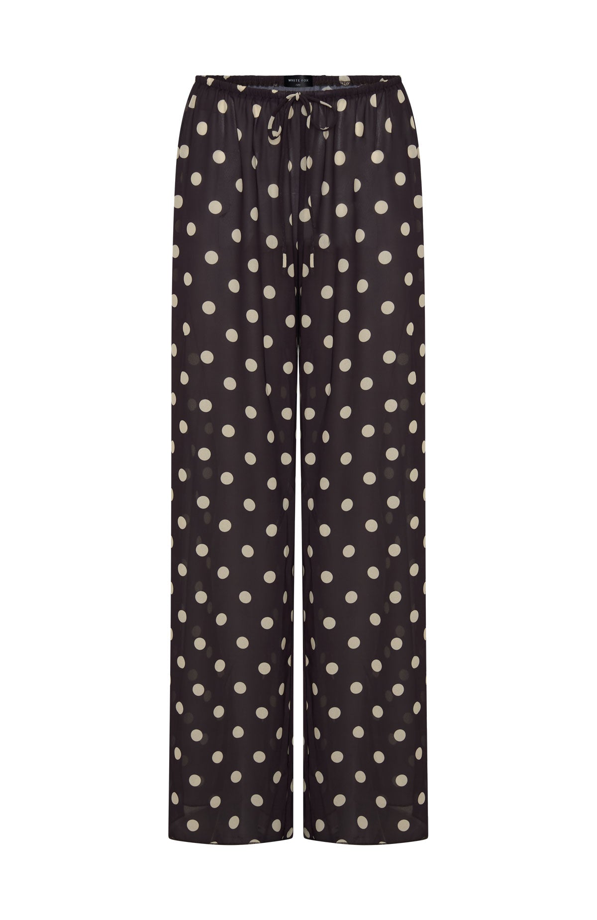 Croatian Coast Pants Choc/Cream Polka Dot