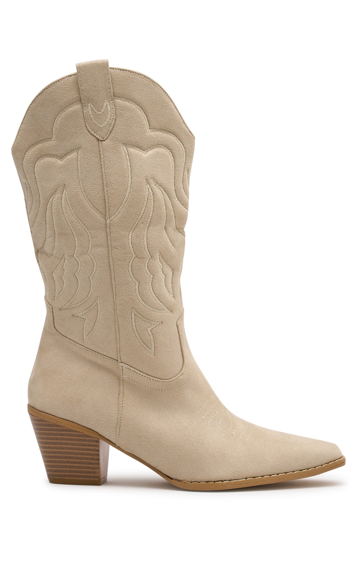Darcy Cowboy Boots Nude
