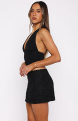 Do What I'm Told Mini Skirt Black