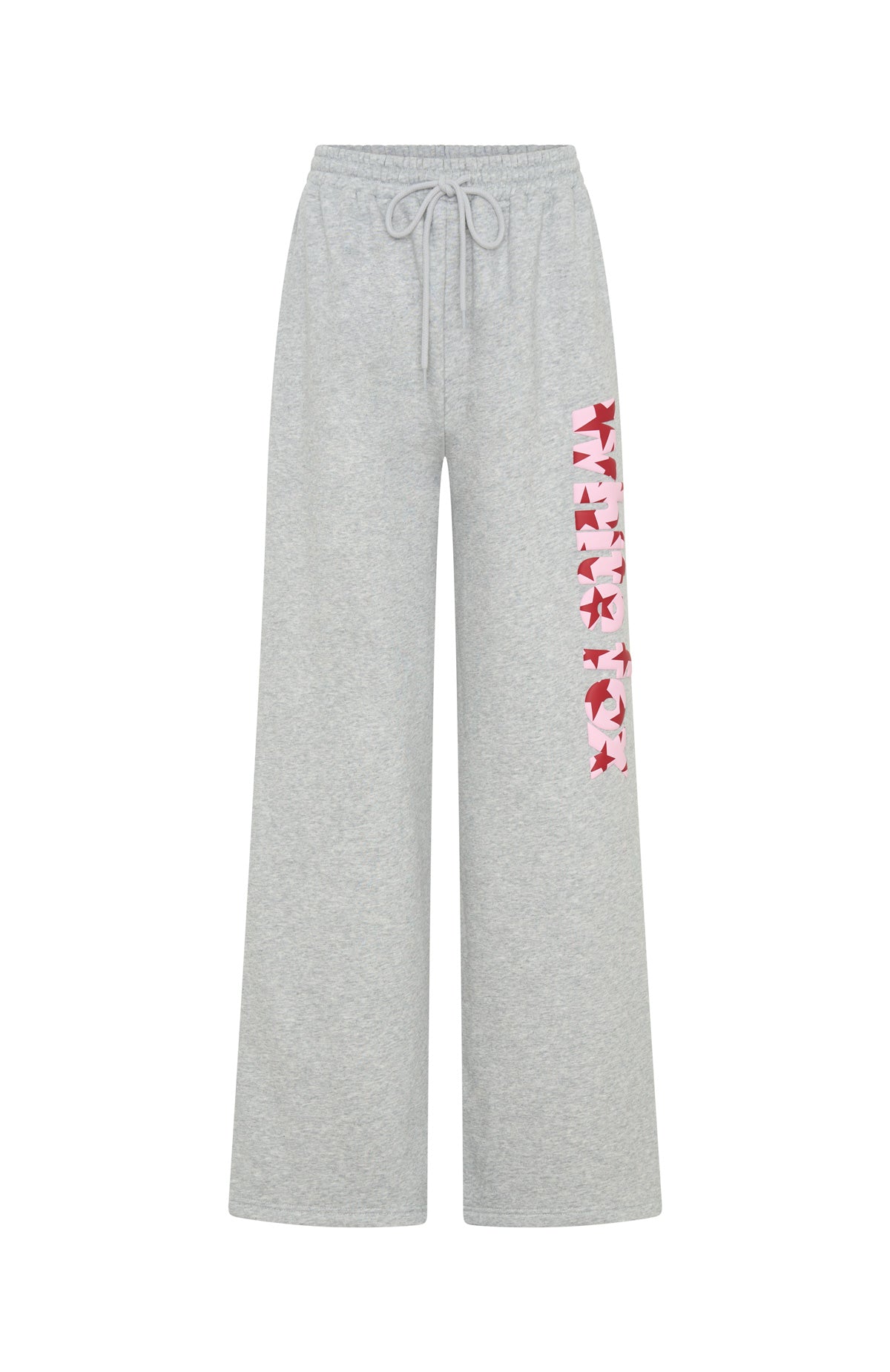 From The Archives Jaxx Wide Leg Sweatpant Dark Grey Marle