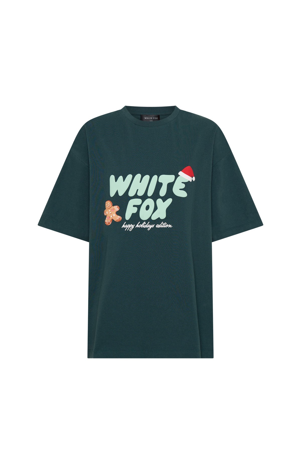 Holly Jolly Christmas Oversized Tee Pine