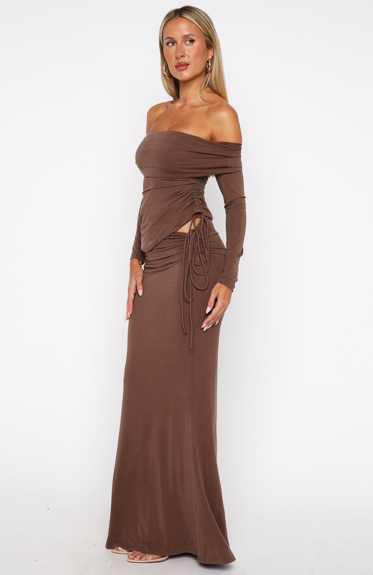 I'm Not Sorry Maxi Skirt Coffee