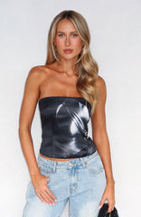 I'll Be Alright Strapless Bustier Midnight Twist