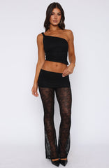 In Your Eyes Lace Pants Black