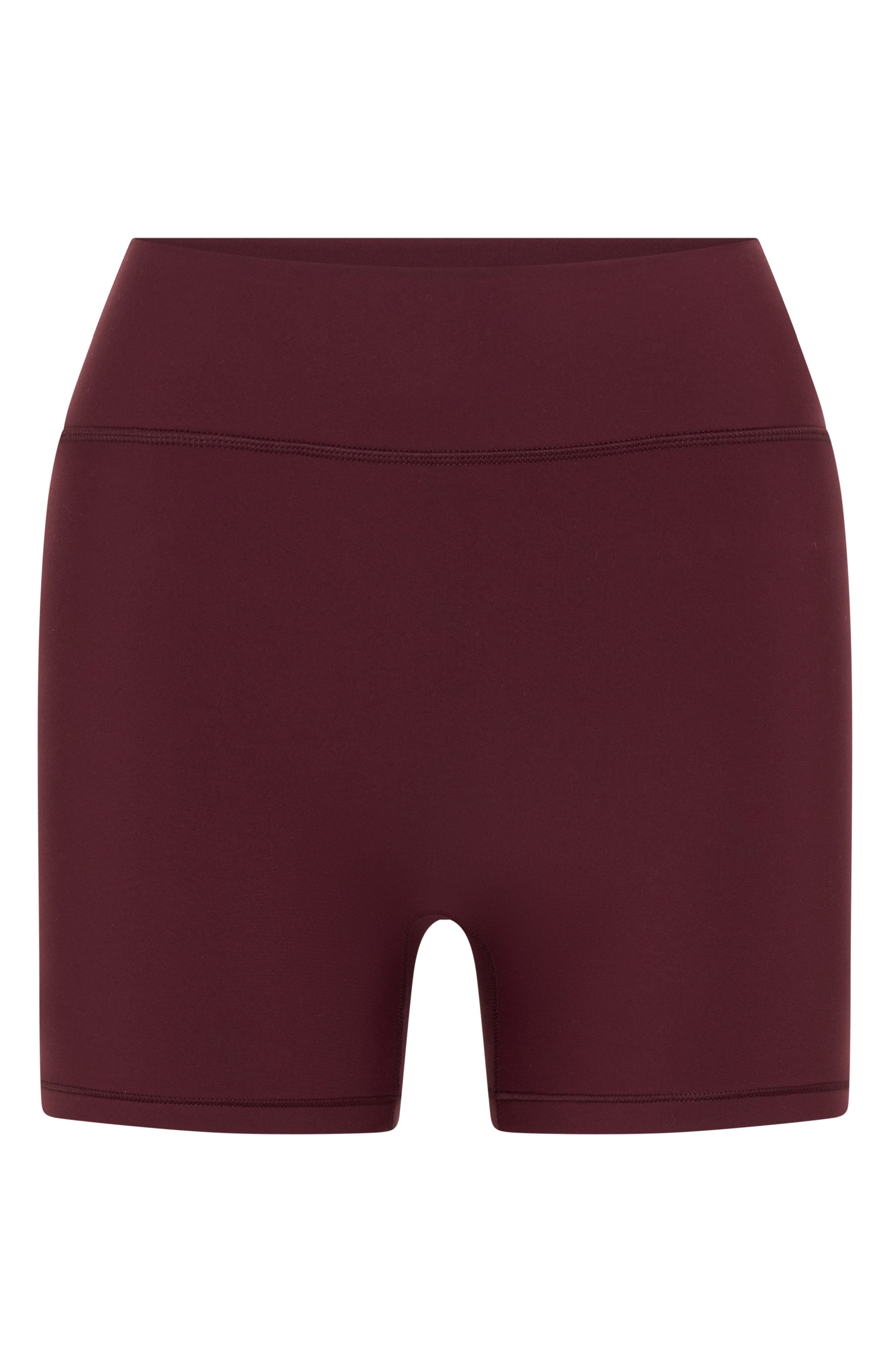 Keep Up High Waisted Shorts 4" Merlot