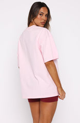 Love You Regardless Oversized Tee Pink