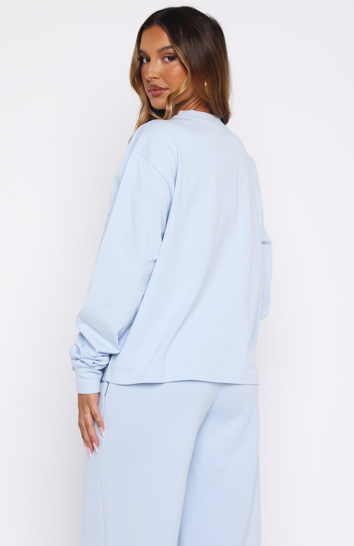 Lucky Ones Long Sleeve Tee Baby Blue