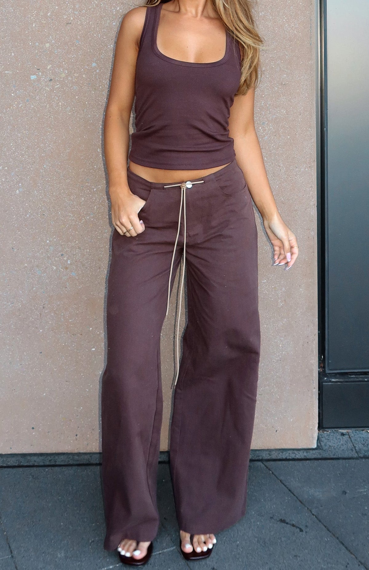 Never Really Over Pants Chocolate