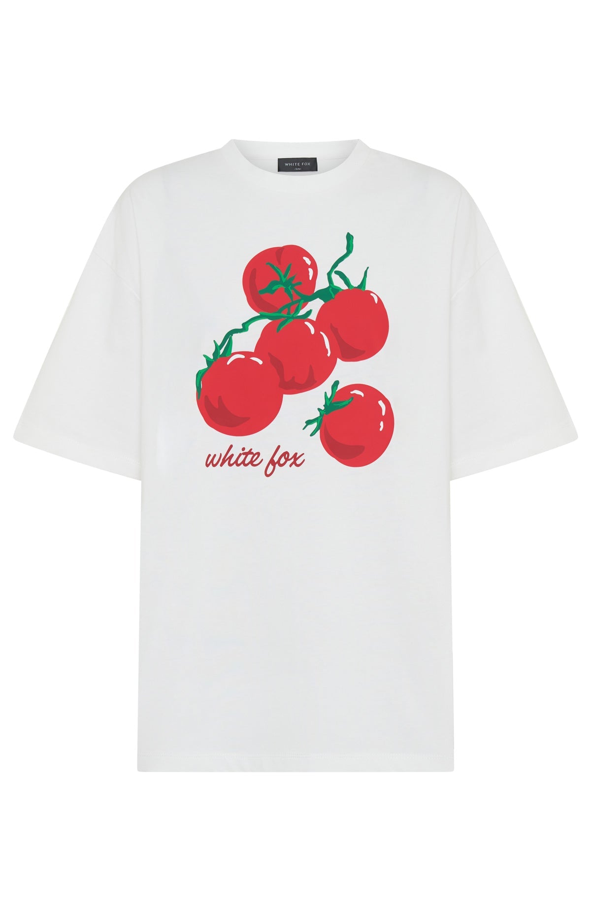 On The Vine Oversized Tee White