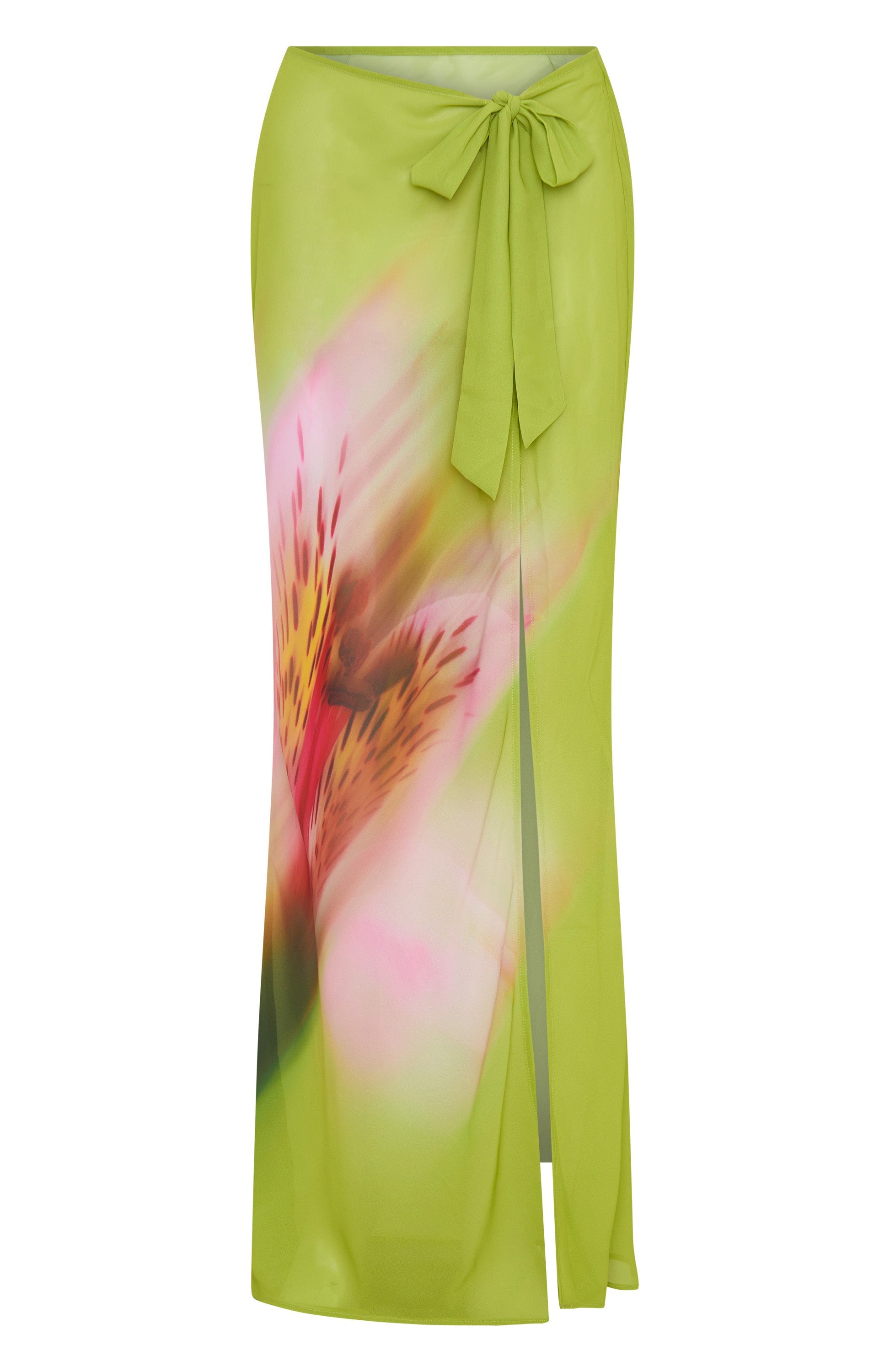 Paradise Palms Maxi Skirt Citrus Bloom