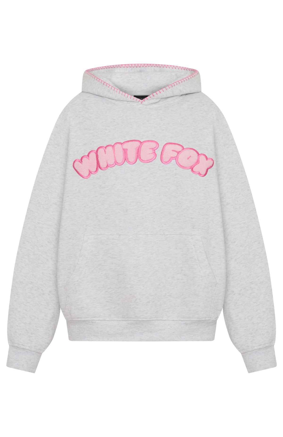 Vol. 1 Front Graphic Oversized Hoodie Grey Marle