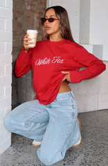 What The Heart Wants Long Sleeve Tee Red