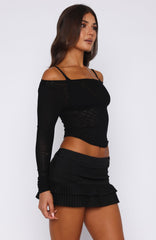 Ignoring Me Mini Skort Black