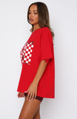 Sweet Cherry Edition Oversized Tee Red