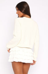 Glad I Found You Knit Cardigan Off White